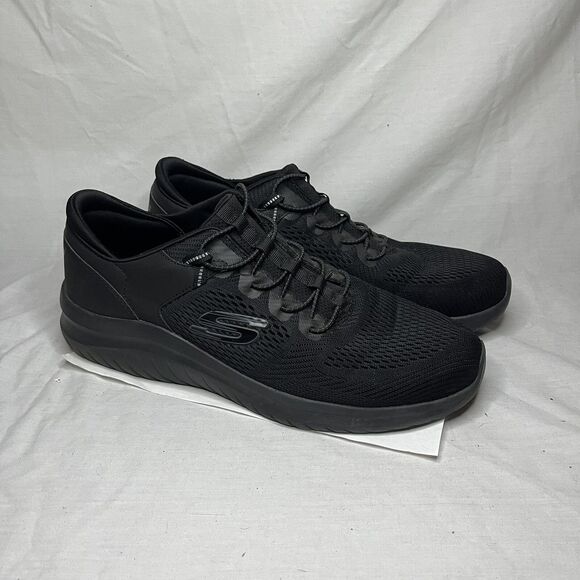 Skechers Ultra Flex 2.0 Athletic Sneakers Black Walking Memory Foam Men 12 - Picture 7 of 7